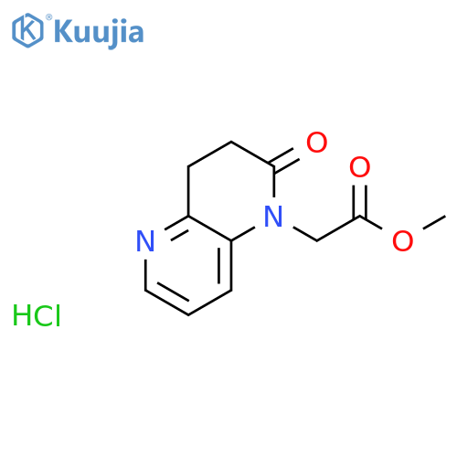 Methyl 2-(2-oxo-3,4-dihydro-1,5-naphthyridin-1(2H)-yl)acetate hydrochloride structure