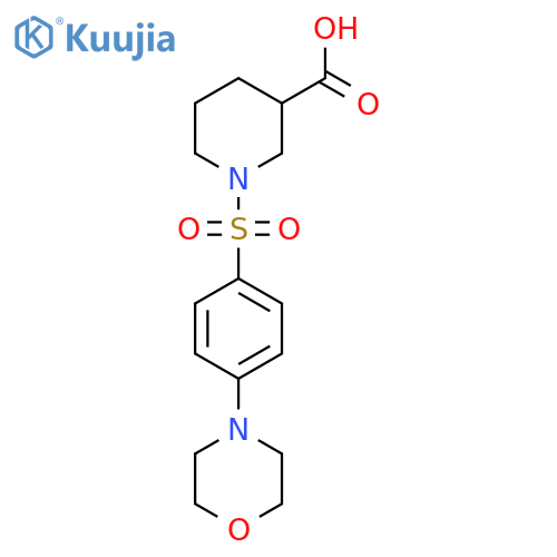 1-(4-Morpholinobenzenesulfonyl)piperidine-3-carboxylic acid structure