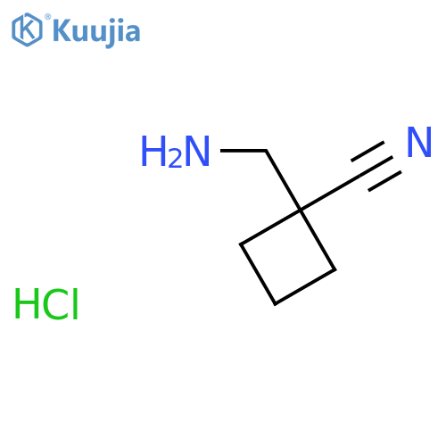 1-(aminomethyl)cyclobutane-1-carbonitrile hydrochloride structure