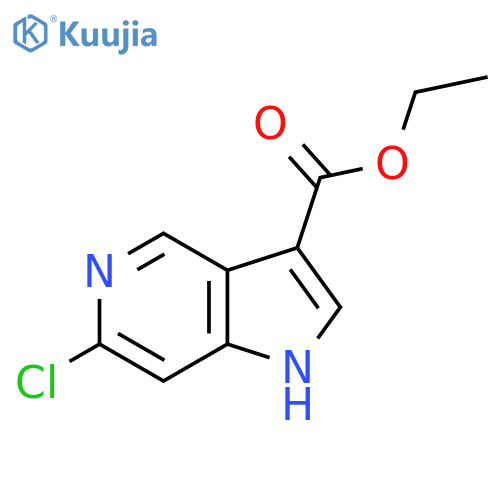 Ethyl 6-chloro-1H-pyrrolo[3,2-C]pyridine-3-carboxylate structure