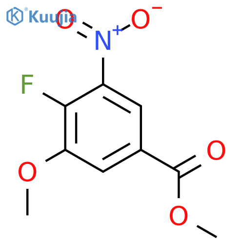Methyl 4-fluoro-3-methoxy-5-nitrobenzoate structure