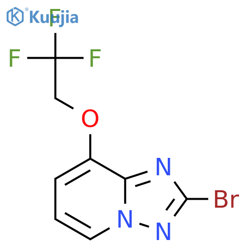 2-Bromo-8-(2,2,2-trifluoroethoxy)-[1,2,4]triazolo[1,5-a]pyridine structure