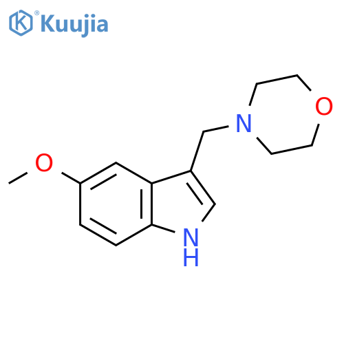 4-((5-Methoxy-1H-indol-3-yl)methyl)morpholine structure