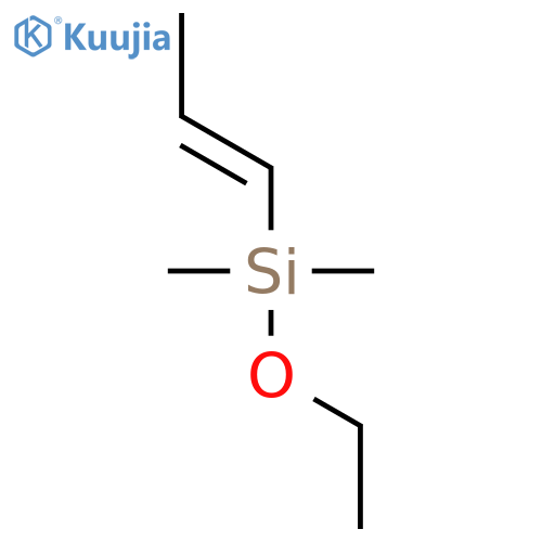 Silane, ethoxydimethyl-(1E)-1-propenyl- structure