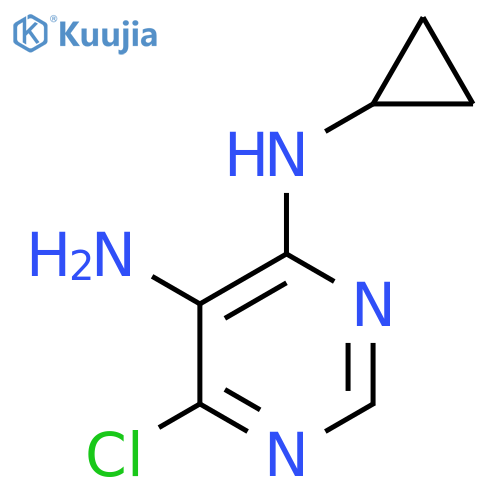 6-chloro-N4-cyclopropylpyrimidine-4,5-diamine structure