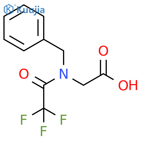 N-Benzyl-n-(trifluoroacetyl)glycine structure