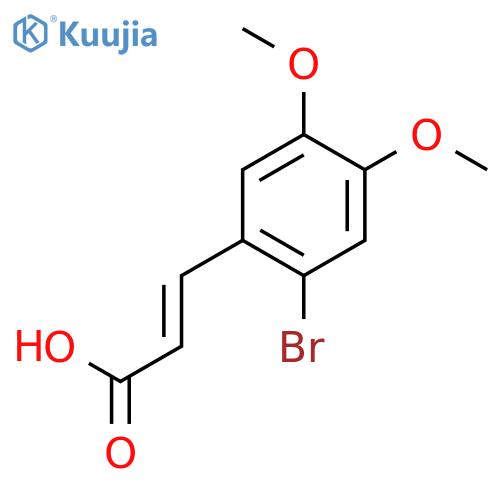 2-Bromo-4,5-dimethoxycinnamic Acid structure