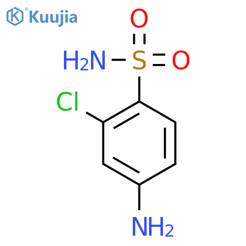 4-amino-2-chlorobenzene-1-sulfonamide structure