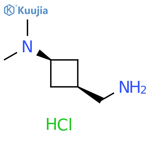 (1s,3s)-3-(aminomethyl)-N,N-dimethylcyclobutan-1-amine dihydrochloride structure