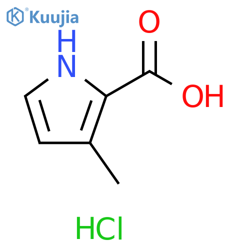 3-methyl-1H-pyrrole-2-carboxylic acid hydrochloride structure