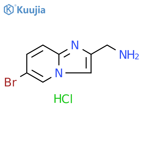 {6-bromoimidazo1,2-apyridin-2-yl}methanamine hydrochloride structure