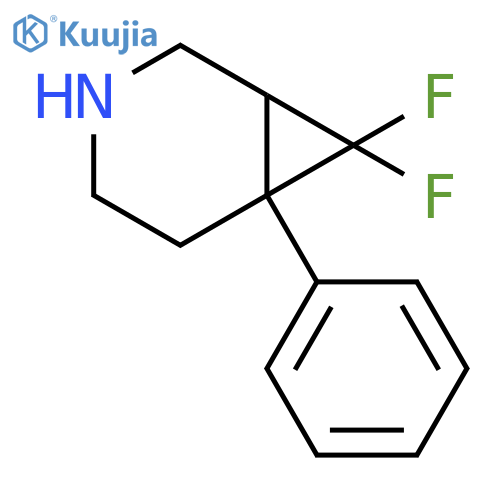 7,7-difluoro-6-phenyl-3-azabicyclo4.1.0heptane structure
