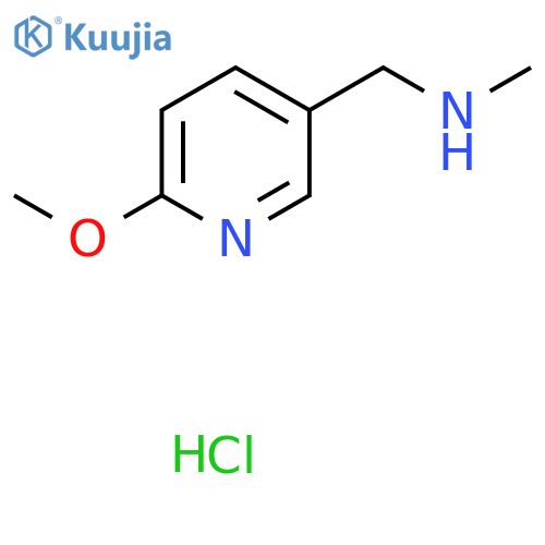 (6-methoxypyridin-3-yl)methyl(methyl)amine hydrochloride structure