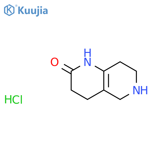 1,2,3,4,5,6,7,8-Octahydro-1,6-naphthyridin-2-one hydrochloride structure
