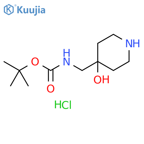 tert-butyl N-(4-hydroxypiperidin-4-yl)methylcarbamate hydrochloride structure
