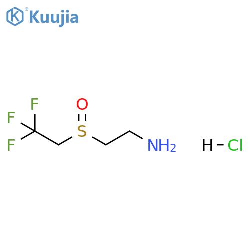 2-(2-aminoethanesulfinyl)-1,1,1-trifluoroethane hydrochloride structure
