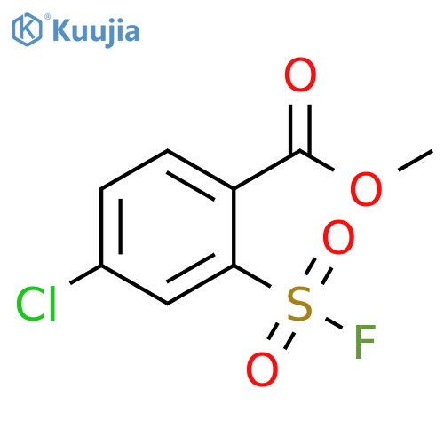 methyl 4-chloro-2-(fluorosulfonyl)benzoate structure