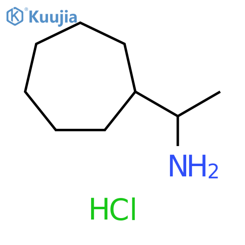 1-Cycloheptylethan-1-amine hydrochloride structure