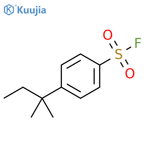 4-(2-methylbutan-2-yl)benzene-1-sulfonyl fluoride structure