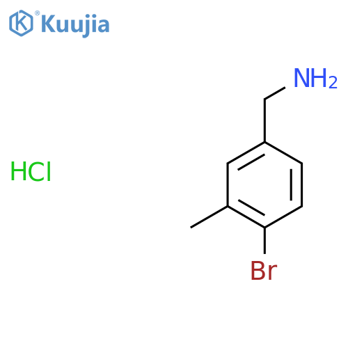 4-Bromo-3-methylbenzylamine hydrochloride structure