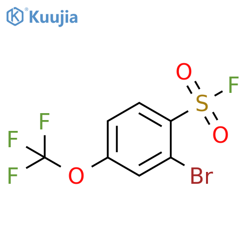 2-Bromo-4-(trifluoromethoxy)benzene-1-sulfonyl fluoride structure