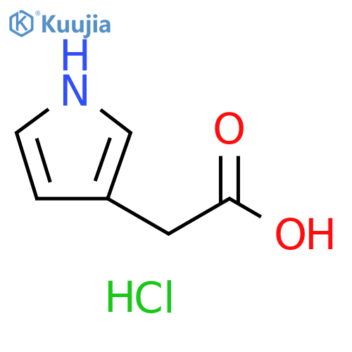 2-(1H-Pyrrol-3-yl)acetic acid hydrochloride structure