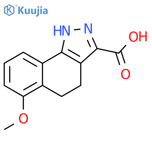 6-methoxy-1H,4H,5H-benzogindazole-3-carboxylic acid structure