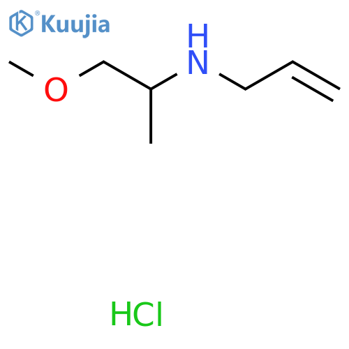 (1-Methoxypropan-2-yl)(prop-2-en-1-yl)amine hydrochloride structure