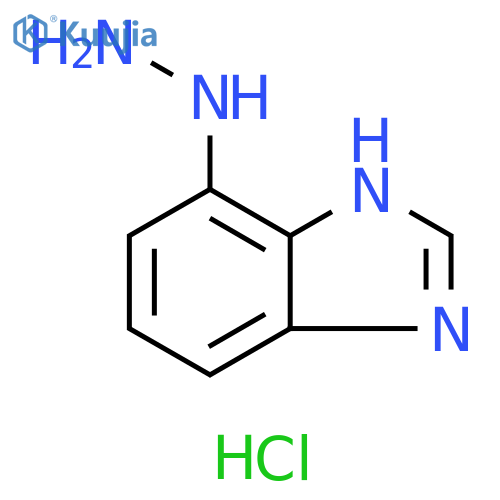 4-hydrazinyl-1H-1,3-benzodiazole hydrochloride structure