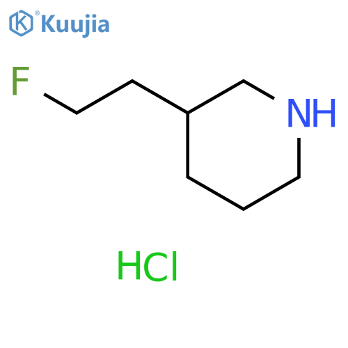 3-(2-Fluoroethyl)piperidine hydrochloride structure