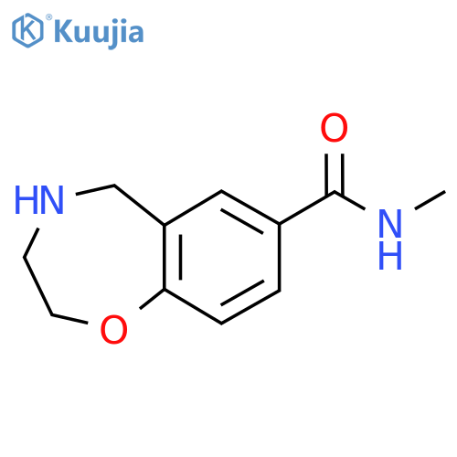 N-Methyl-2,3,4,5-tetrahydrobenzo[f][1,4]oxazepine-7-carboxamide structure