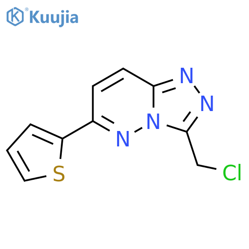 3-(Chloromethyl)-6-(thiophen-2-yl)-[1,2,4]triazolo[4,3-b]pyridazine structure