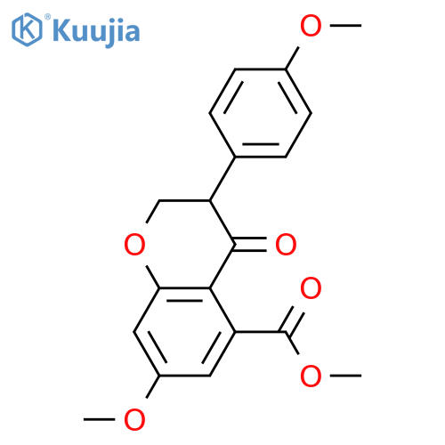 4',7-Dihydroxyisoflavanone-5-carboxylic acid; (R)-form, Di-Me ether, Me ester structure