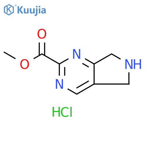 methyl 5H,6H,7H-pyrrolo[3,4-d]pyrimidine-2-carboxylate hydrochloride structure