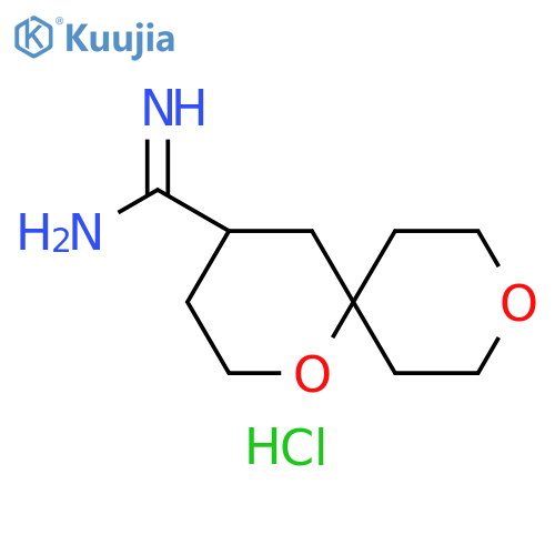 1,9-dioxaspiro5.5undecane-4-carboximidamide hydrochloride structure