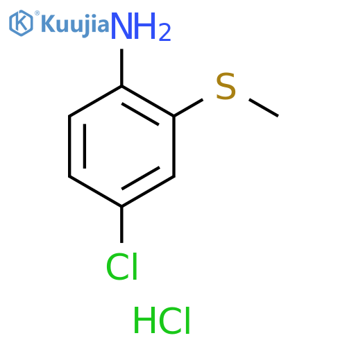 4-chloro-2-(methylsulfanyl)aniline hydrochloride structure