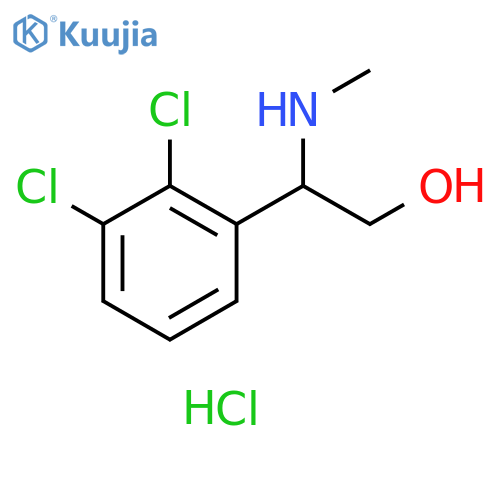 2-(2,3-dichlorophenyl)-2-(methylamino)ethan-1-ol hydrochloride structure