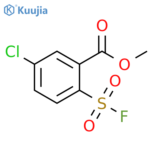 methyl 5-chloro-2-(fluorosulfonyl)benzoate structure