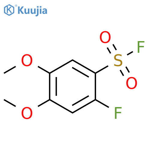 2-fluoro-4,5-dimethoxybenzene-1-sulfonyl fluoride structure
