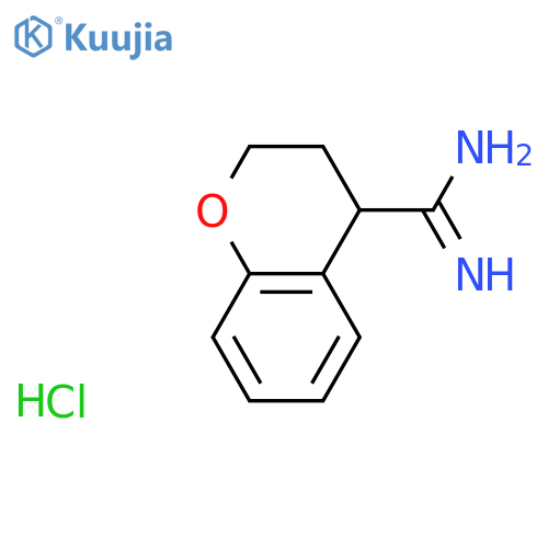 3,4-dihydro-2H-1-benzopyran-4-carboximidamide hydrochloride structure