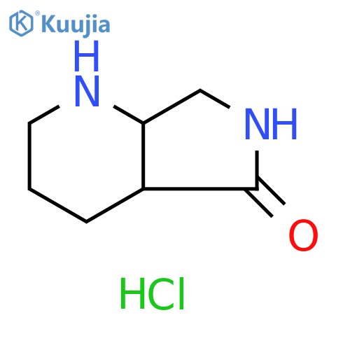 octahydro-1H-pyrrolo3,4-bpyridin-5-one hydrochloride structure