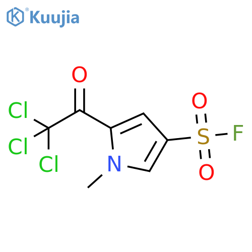 1-methyl-5-(trichloroacetyl)-1H-pyrrole-3-sulfonyl fluoride structure