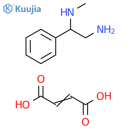 (2-amino-1-phenylethyl)(methyl)amine, but-2-enedioic acid structure