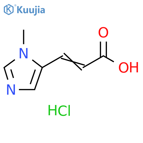 3-(1-methyl-1H-imidazol-5-yl)prop-2-enoic acid hydrochloride structure