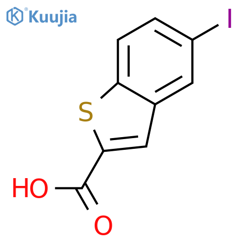 5-iodo-1-benzothiophene-2-carboxylic acid structure