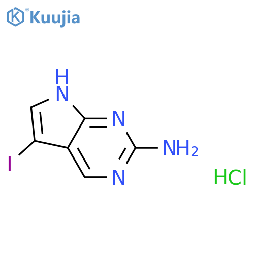 5-Iodo-7H-pyrrolo[2,3-d]pyrimidin-2-amine hydrochloride structure
