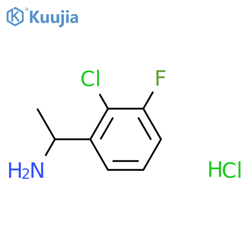 1-(2-Chloro-3-fluorophenyl)ethanamine hydrochloride structure
