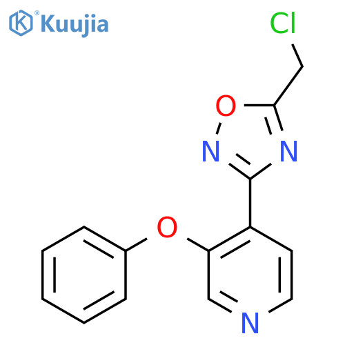 5-(Chloromethyl)-3-(3-phenoxypyridin-4-yl)-1,2,4-oxadiazole structure