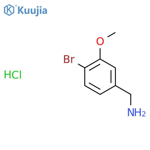 (4-Bromo-3-methoxyphenyl)methanamine hydrochloride structure