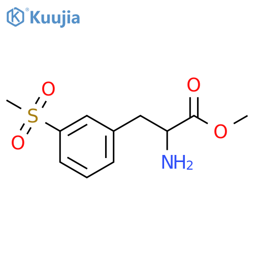 methyl 2-amino-3-(3-(methylsulfonyl)phenyl)propanoate structure